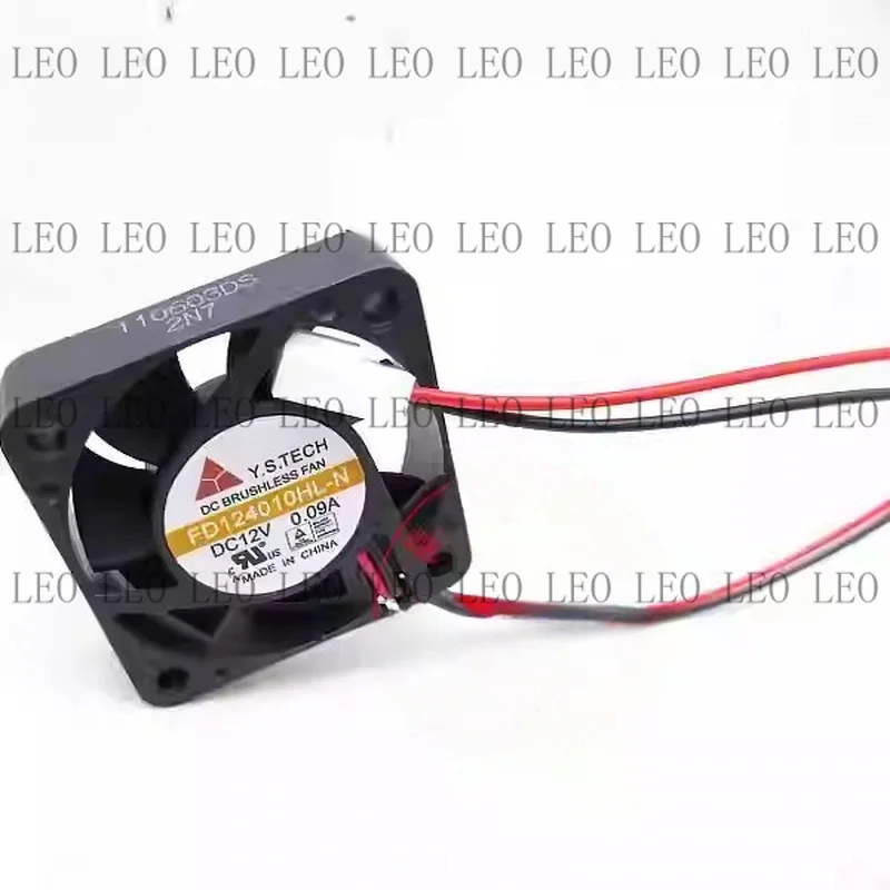 M For Y.S.TECH FD124010HL-N 12V 0.09A 40*10MM 2-Pin Silent Cooling Fan