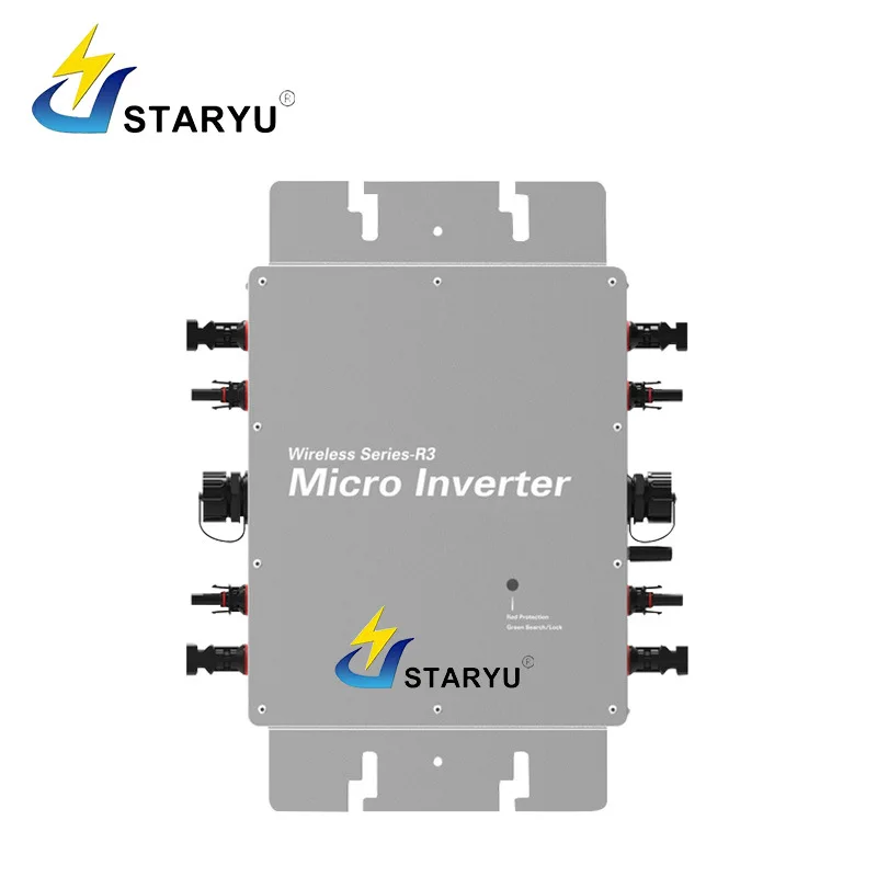 Solar PV Waterproof Single Phase Three Phase Power System Wi Fi Pure Sine Wave Micro Grid Tie Inverter