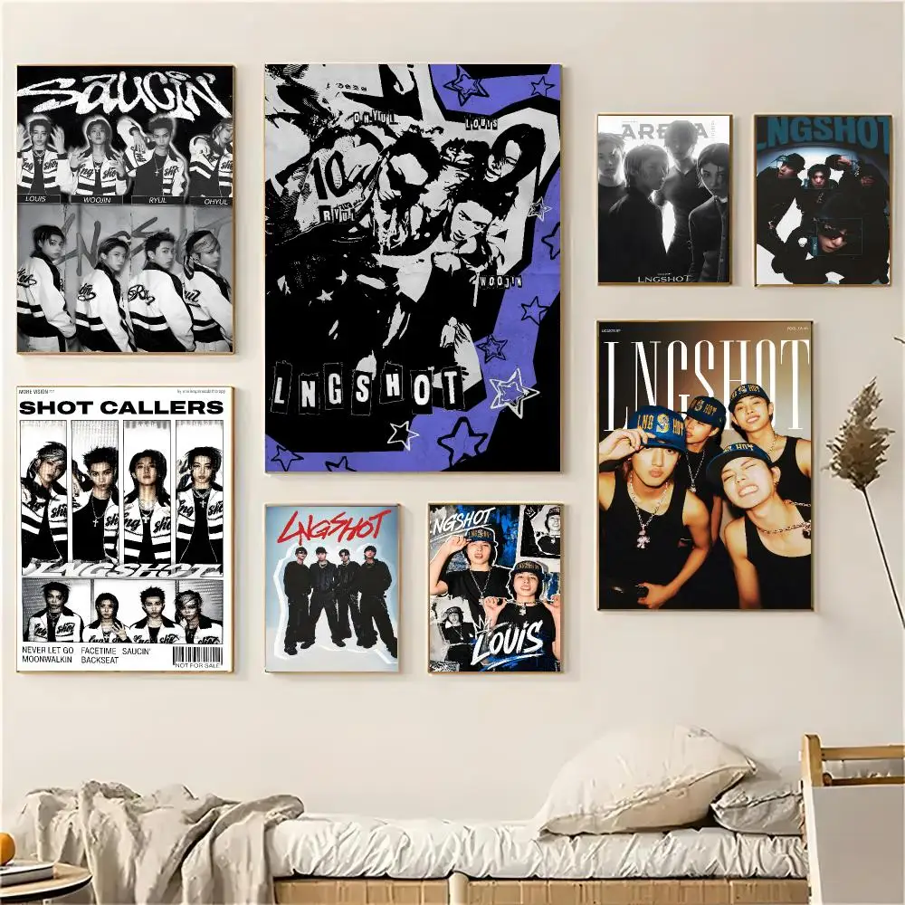 Longshot band Poster Self-adhesive Decal Living Room Bedroom Party Bar Decor Moisture-proof Fade-resistant
