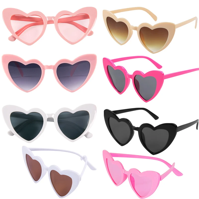 

Heart Shaped Sunglasses for Wedding Decoration Pink Retro Sunglasses Bride to Be Party Photo Props Ladies Night Party Sunglasses