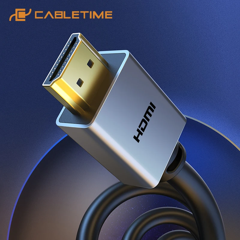 

Кабель CABLETIME 4K HDMI, 4K@60Гц, адаптер HDMI-HDMI, кабель HDMI 2.0 для ноутбука, PS4, телевизора, медиаплеера, удлинитель, видеокабель