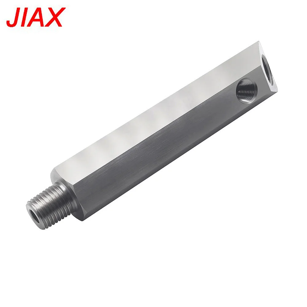 1/8NPT Engine Oil Pressure Sensor Dual Port Extension Adapter Block for Auto Gauge Sending Unit Relocation Kit
