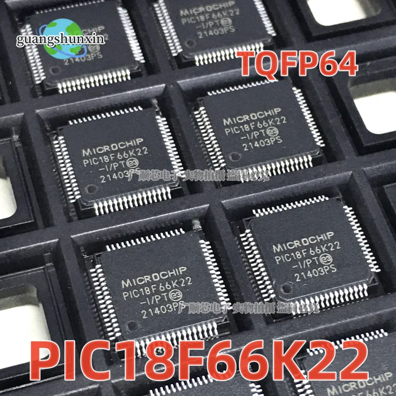 5PCS New original spot mount PIC18F66K22-I/PT microcontroller microcontroller TQFP-64