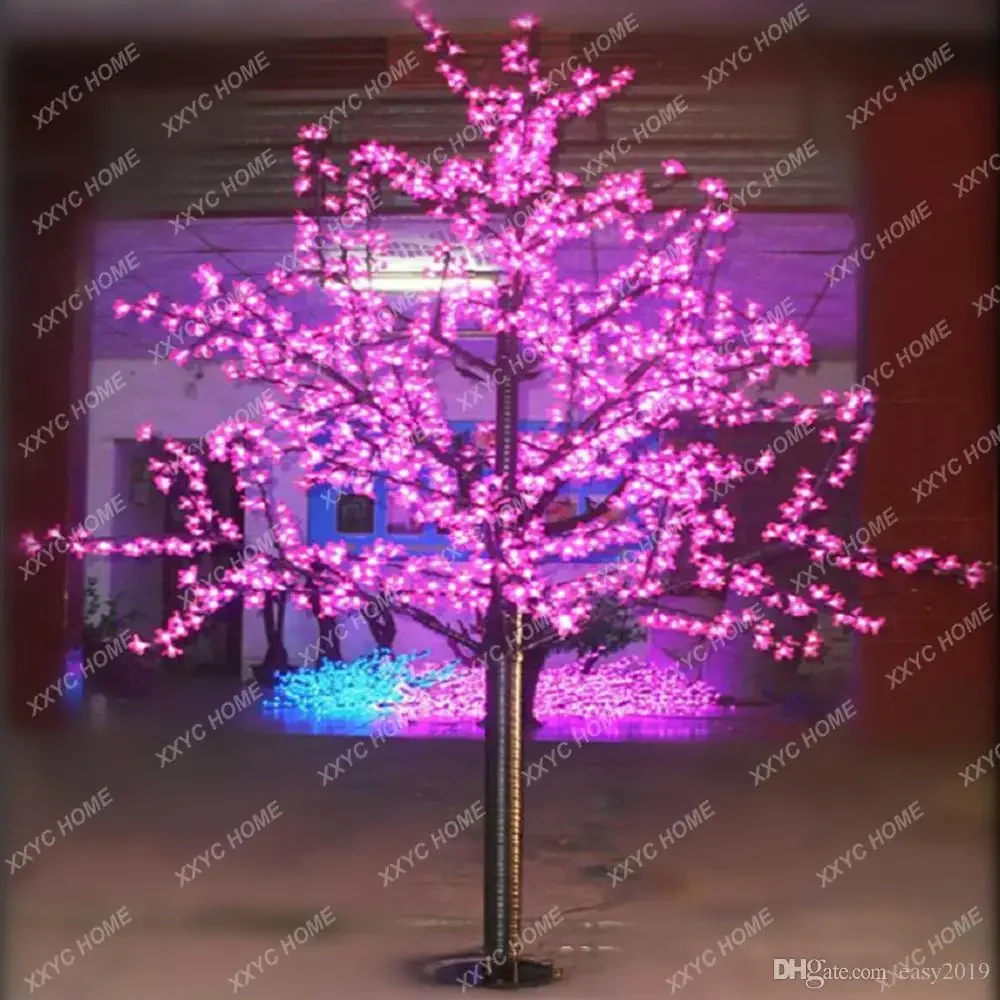 

1.5M LED Artificial Cherry Blossom Tree Light Christmas Light 480pcs LED Bulbs 110 220VAC Rainproof fairy garden Christmas decor