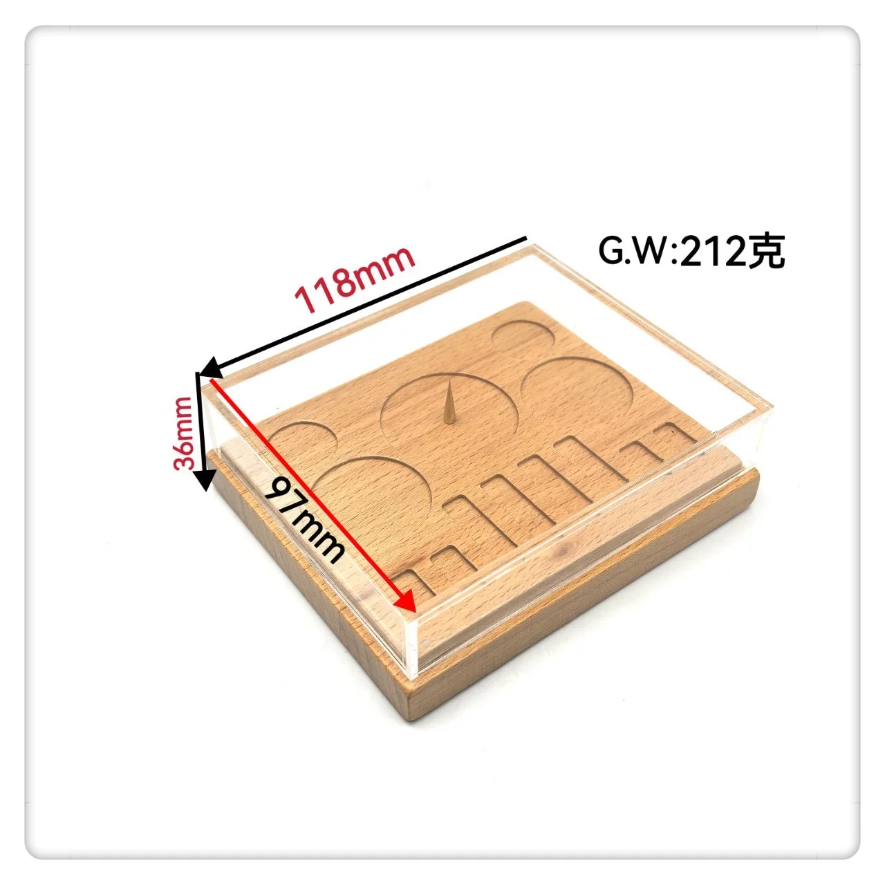 Watch Parts Tray Storage Box ,with Dust Cover ,Showcase Organizer Repairs Watch Tool for Accessory Jewelry Fittings Movement