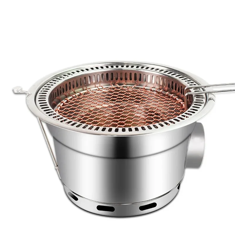 Korean-style charcoal grill under exhaust carbon grill, commercial charcoal grill