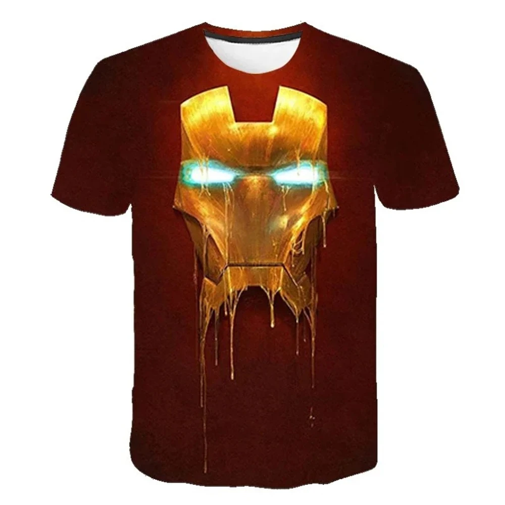 

Повседневные футболки с 3D-принтом Marvel Iron Man, мужские забавные повседневные футболки, одежда, топы, свободные футболки с короткими рукавами, топы