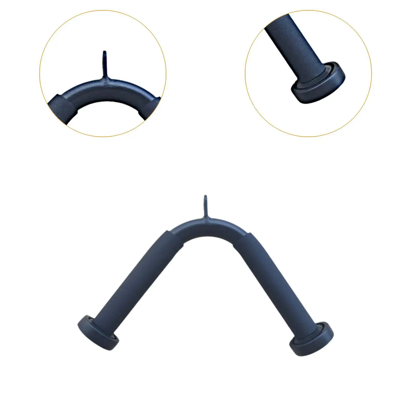 Carbon Steel Tricep Press Down V Bar LAT Pulldown Attachment Seated Row Handle for Fitness Gym Equipment