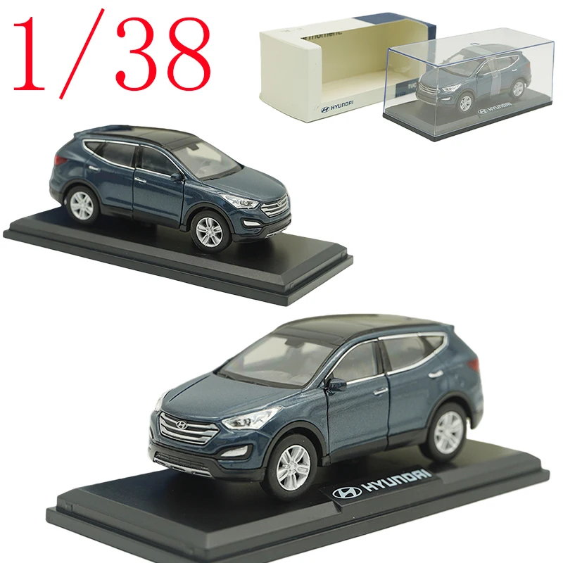 

Diecast 1/38 Scale Modern SANTA FE Station Wagon Car Ornament Alloy Modern SANTA SUV Car Model Scene Ornament Toy for Boy