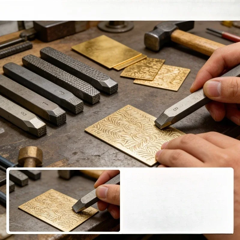 Vertical Line Texture Metal Stamping Punch Jewelry Making Die - High Precision Engraving Tool for Ring Bracelet DIY Craft