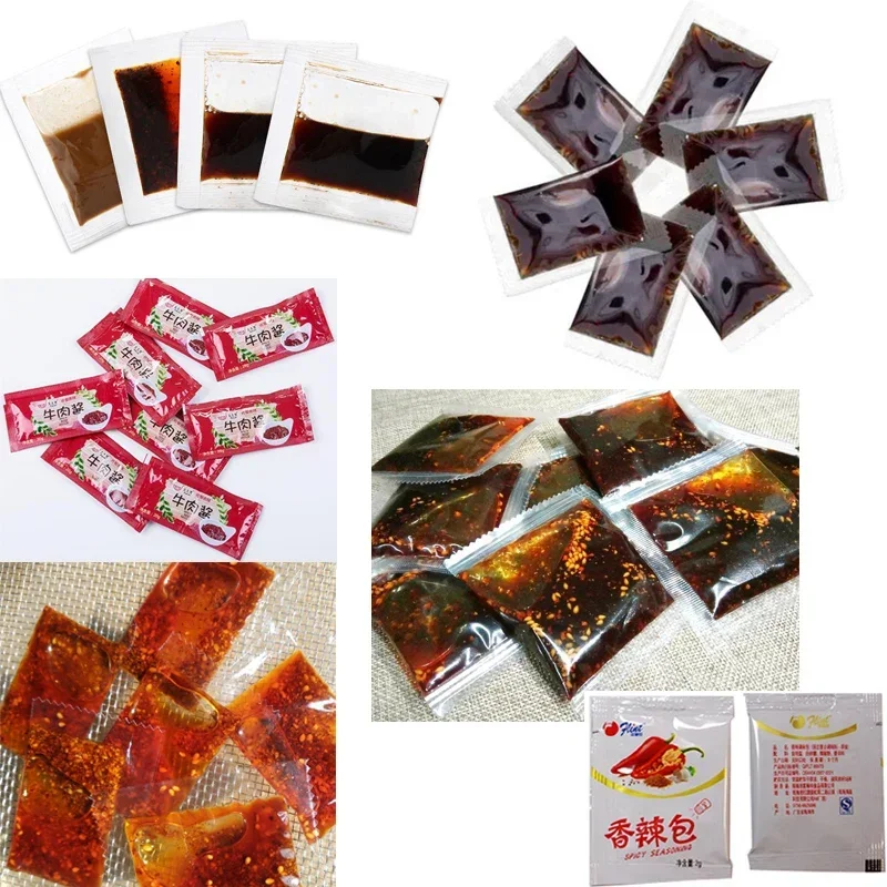 Packing Sealing Machine Peanut Butter Vinegar Tomato Soy Sauce Edible Oil  Liquid Filling Sealing Making Bag Machine