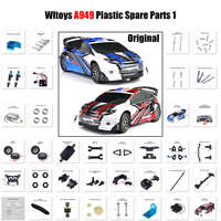 WLtoys 1:18 A949 RC Original Plastic Spare Parts Car Shell Differential Gearbox Steering Arm Anti-Collision Component Set Part 1