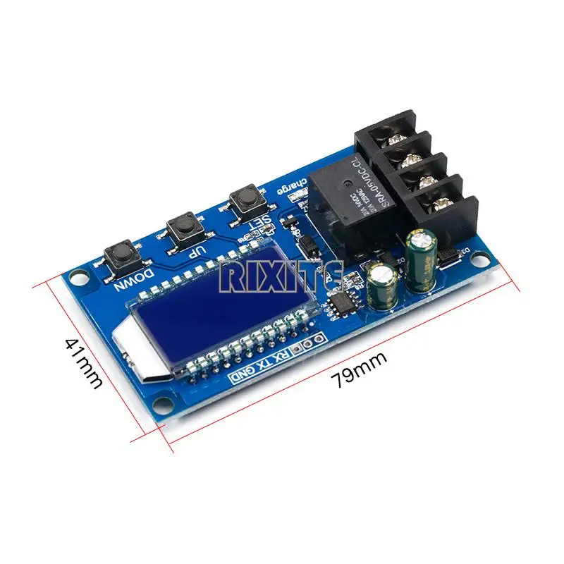 6-60v 10A Lithium Battery Charge Control Module Controller Protection Board with Overcharge Protection Switch XY-L10A