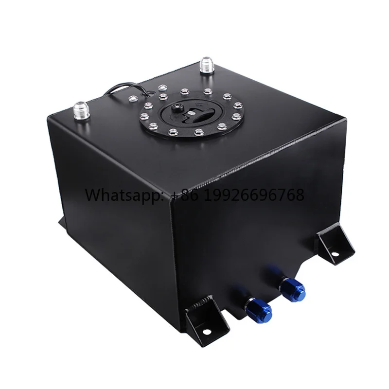 

10L 20L 40L 60L 68L 76L 80L Aluminium Fuel Surge tank Cap Fuel Cell Oil Catch Can Baffled with Sensor Foam Inside
