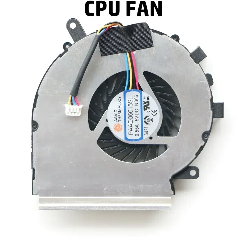 Replacement Fan for MSI GE72VR GP72VR CPU Fan and GPU Cooling Fan 4-Pin 2-Fans PAAD06015SL N366 N372