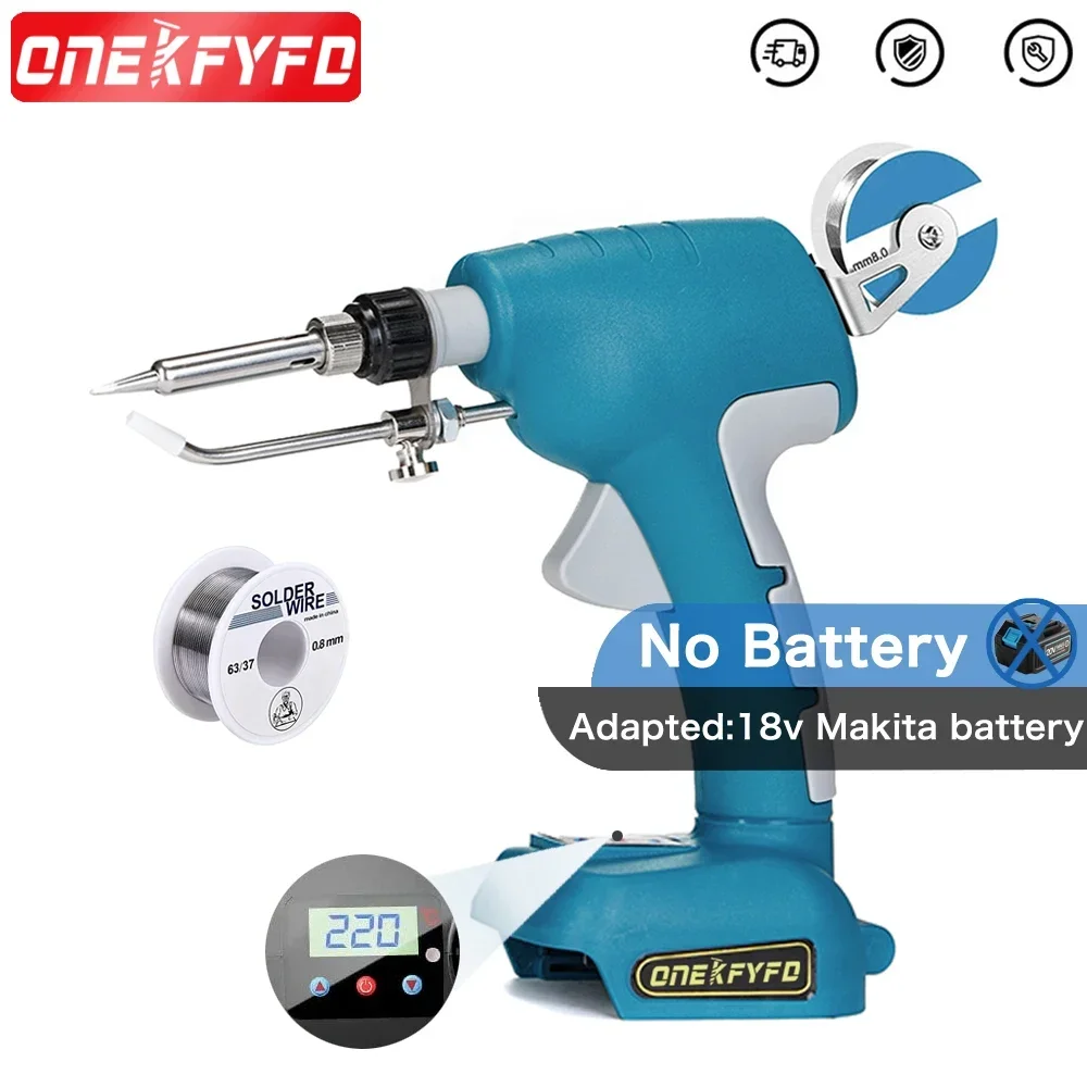 Pistolet à souder électrique sans fil, odorà souder sans fil, station de fer, fil à souder pour Makita, batterie au lithium 18V, sans batterie