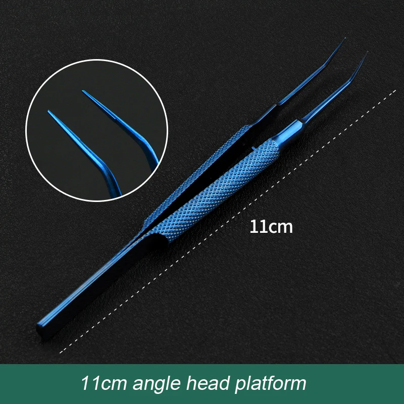 

Surgical microsurgical forceps, ophthalmic double eyelid instrument platform, straight curved forceps