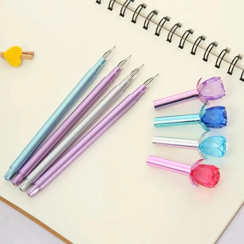 Kristall Rose Gel Stift Student Briefpapier Bürobedarf