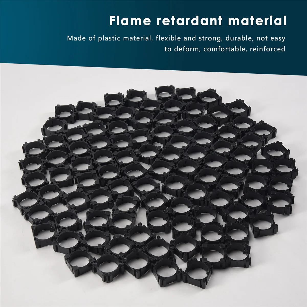 100 قطعة 18650 خلية ليثيوم بطارية أسطوانية حامل قوس لتقوم بها بنفسك بطارية Pack-PZZW