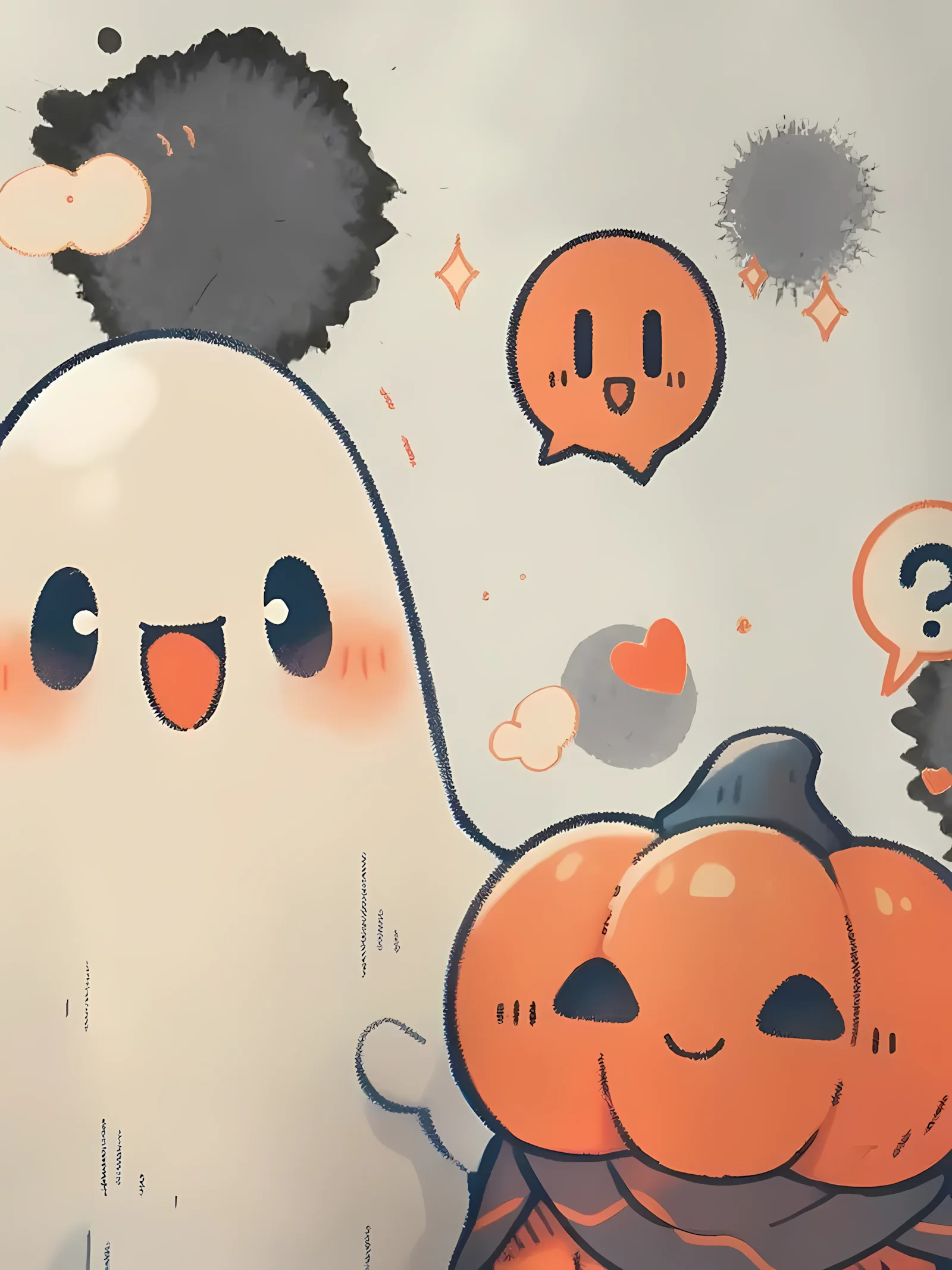 2025 خريف جديد للأطفال هوديي لينة ثلاثية الأبعاد هالوين لطيف شبح طباعة في الهواء الطلق العصرية للأطفال طويلة الأكمام هوديي #5