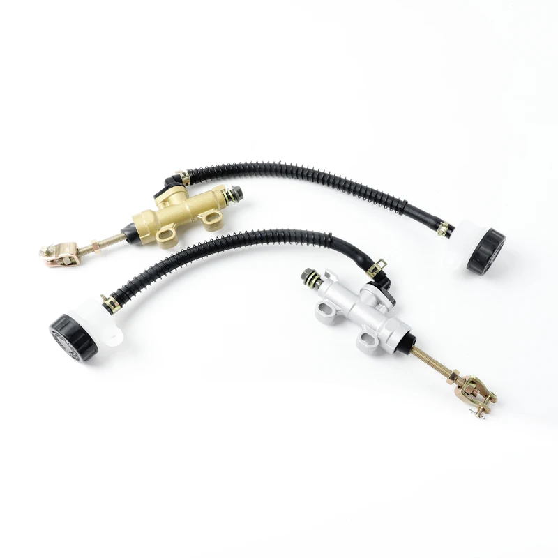 Motorcycle Refit Rear Brake Foot Hydraulic Master Cylinder Pump For CR CRF XR YZ WR TTR KX KLX RMZ RMX RM Motocross Universal view 3
