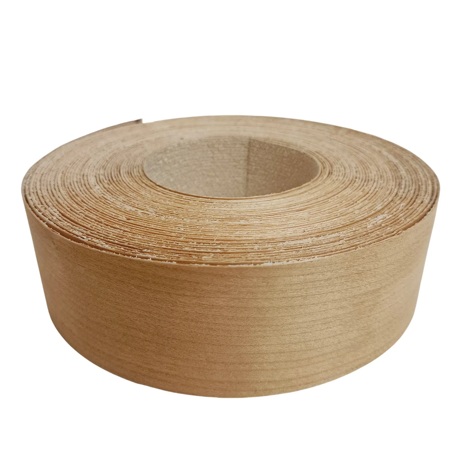 Pre-glued Cherry Wood Edge Banding 1-1/2 Inch, Iron on Veneer Edging Trim with Hot Melt Adhesive For Plywood Shelf Cabinet