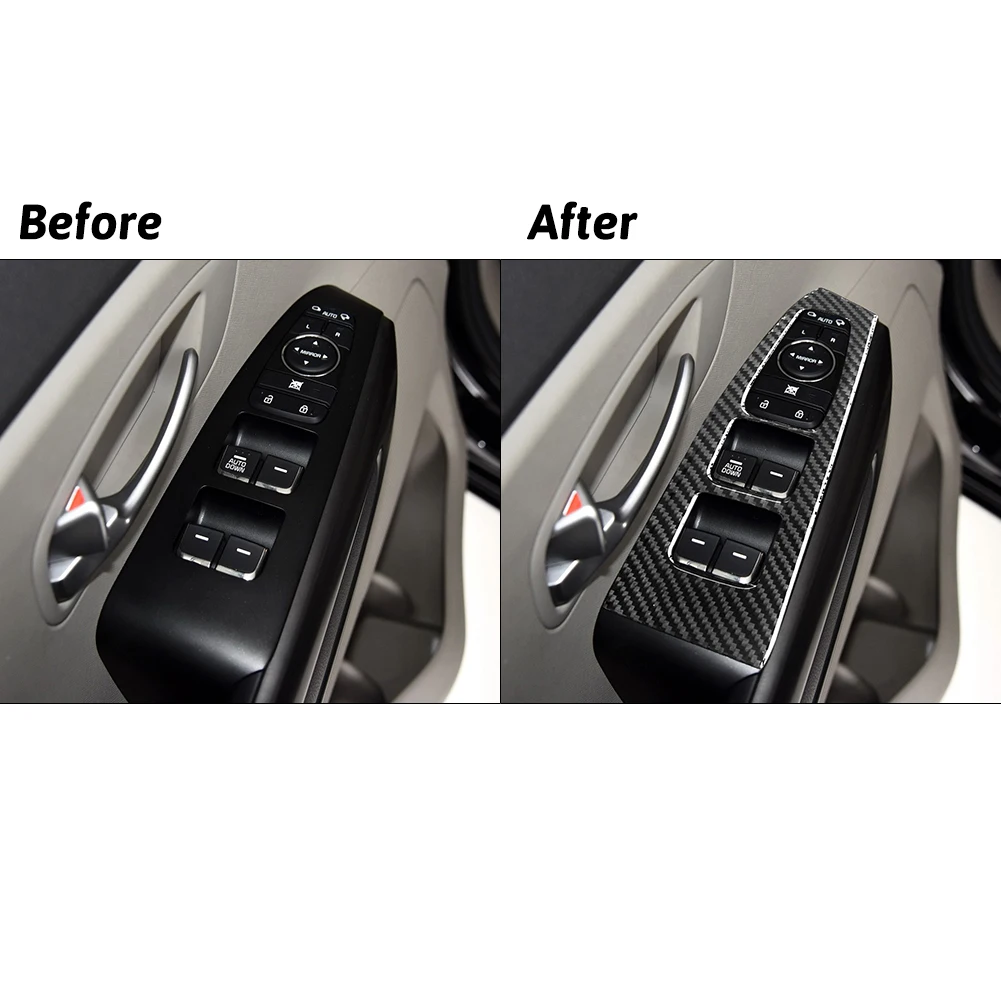 

Car Decorative Accessories For KIA Sedona 2015 2016 Carbon Fiber Car Interior Stickers Parts