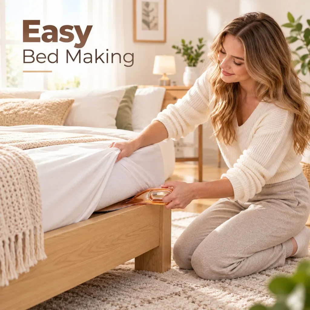 Multifunctional Bed Mattress Lifting Aid Tool - Easy Sheet Changing Assistive Device & Home Wardrobe Storage Separator