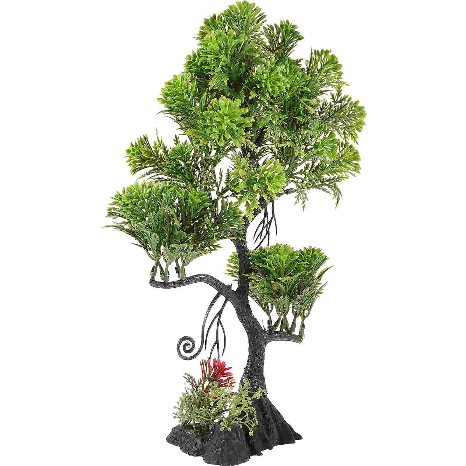 Artificial Tree Simulated Big Fish Tank Aquarium Accessories Decoration Realistic Decorations Small