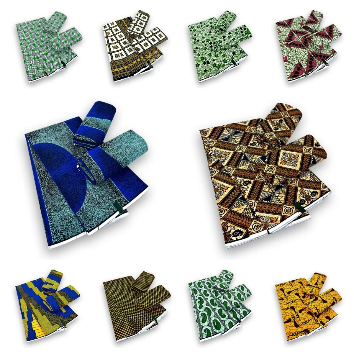 Tissu Ankara de Haute Qualité, group Wax Africaine en Coton Imprimé, Matériel de Couture, 6 Yards/Pièce, NigWin, 100%