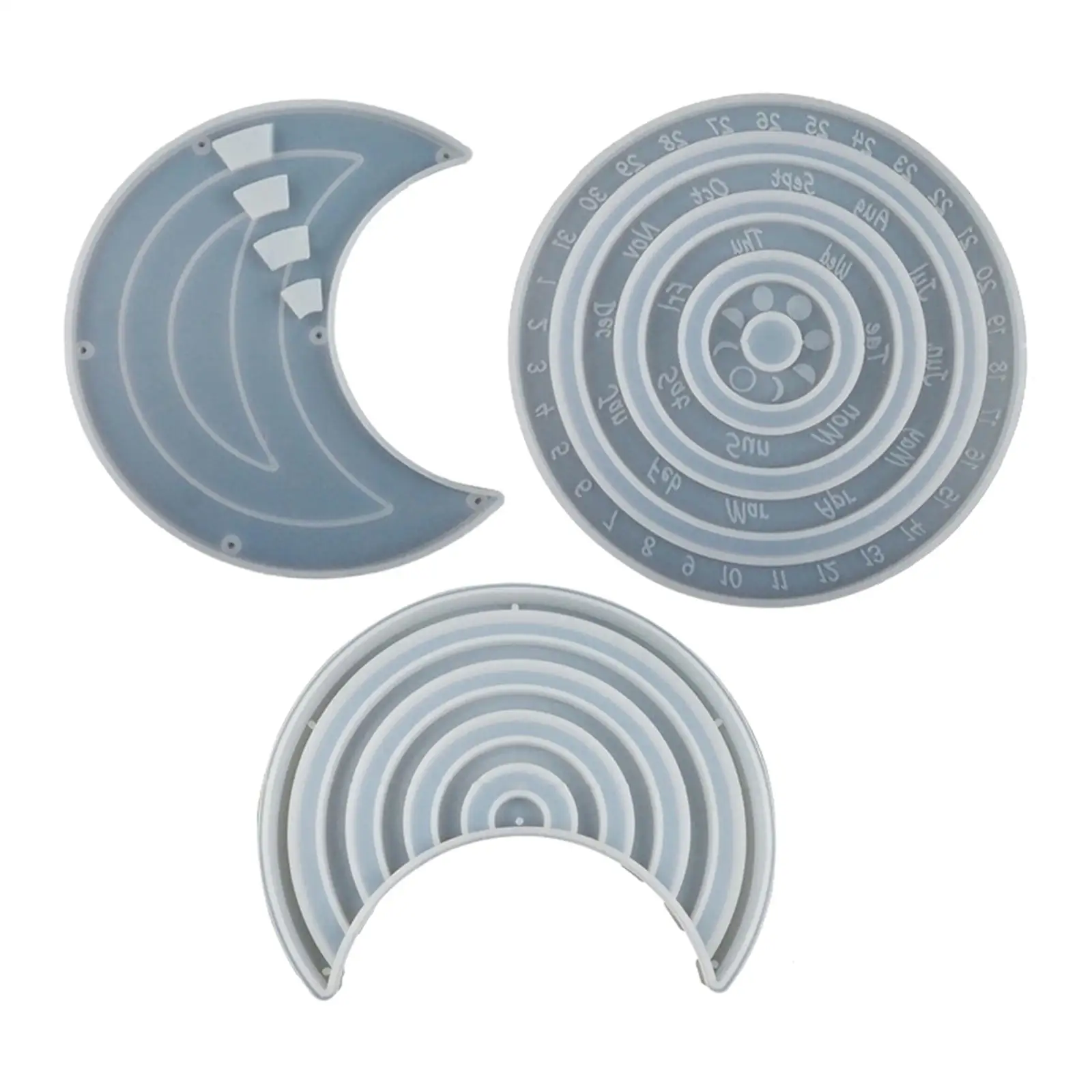 Perpetual Calendar Silicone Resin Home Wall Ornaments for Epoxy Craft