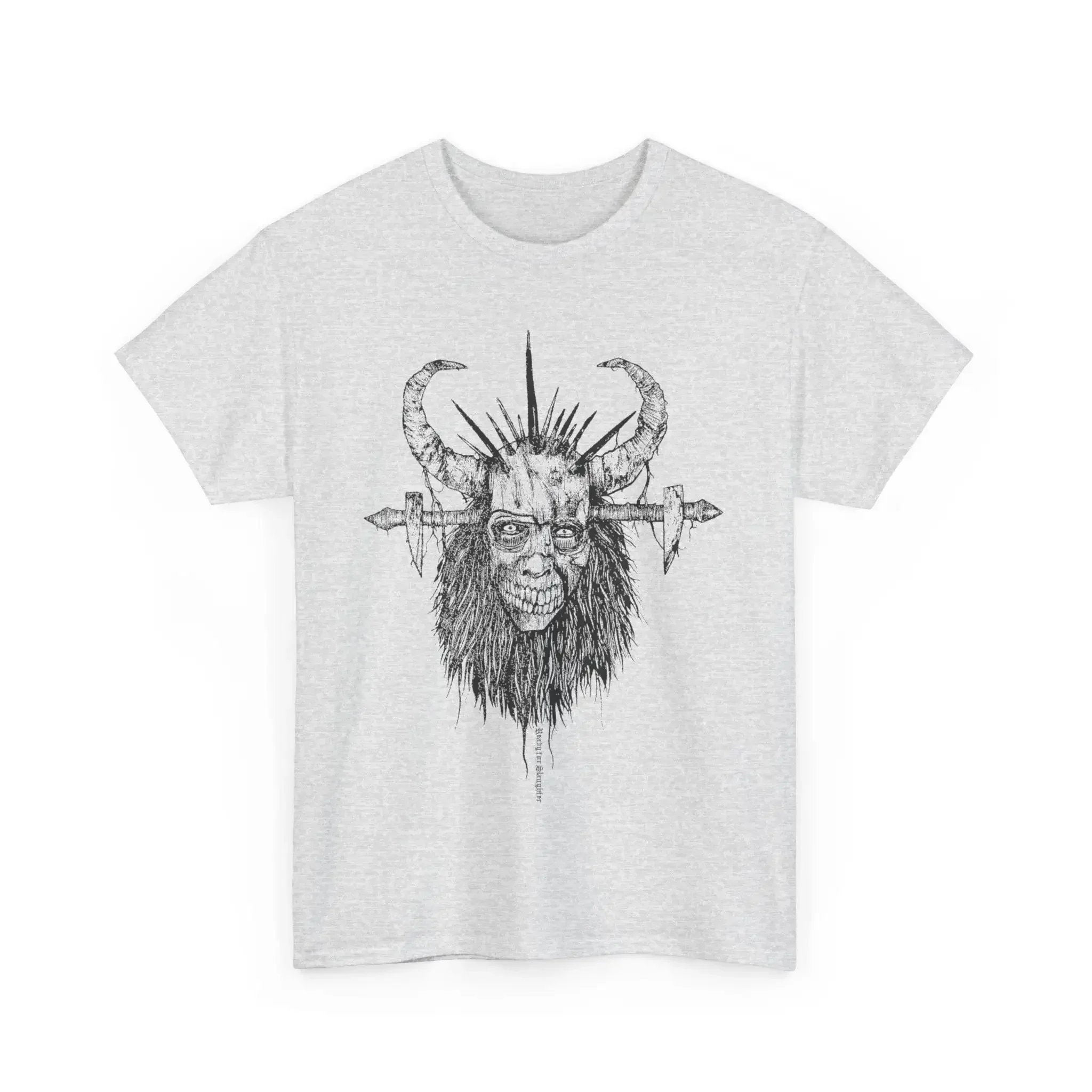 Bactherion T Shirt Ready for Slaughter Heavy Cotton Halloween Horror Black Metal Death