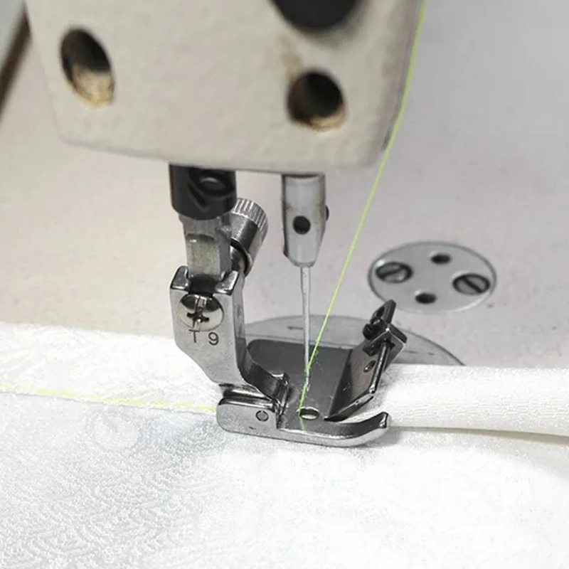 2 PCS T9 Universal Presser Foot Adjustable Hemming Steel Hemming 3-In-1 Multifunctional Sewing Machine Presser Foot