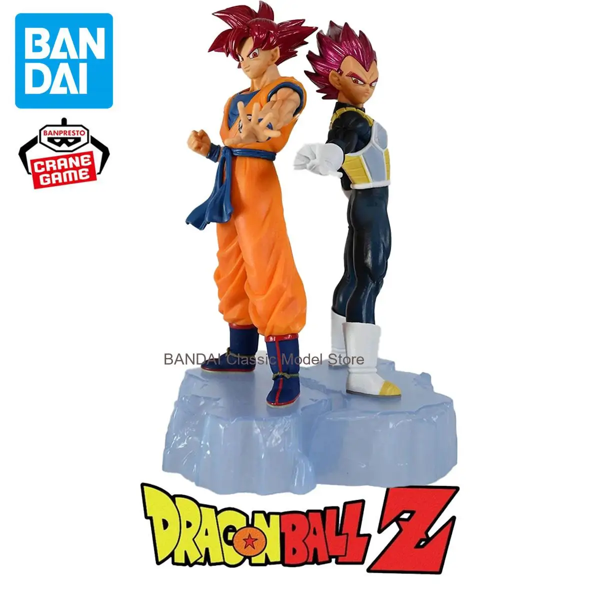 

Original Banpresto Dragon Ball Dokkan Battle 7th Anniversary SSG Goku Vegeta Action Figure Collectible Model Toys Anime Figurals