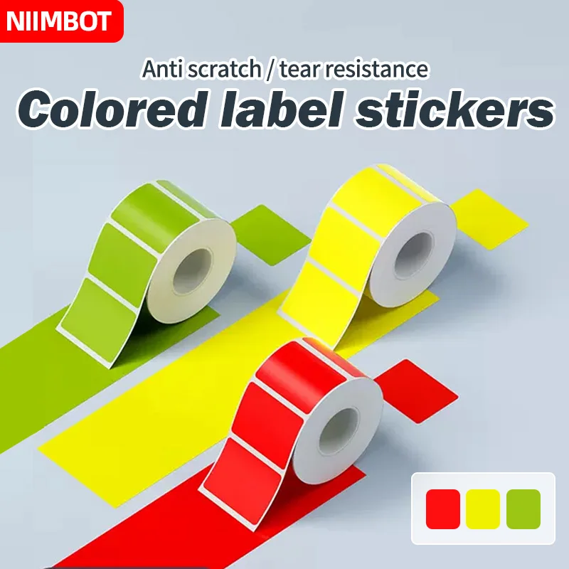 NIIMBOT B21/B203/B3S Label Machine Printing Paper Self Adhesive Label Waterproof Oil Resistant Tear Resistant Label