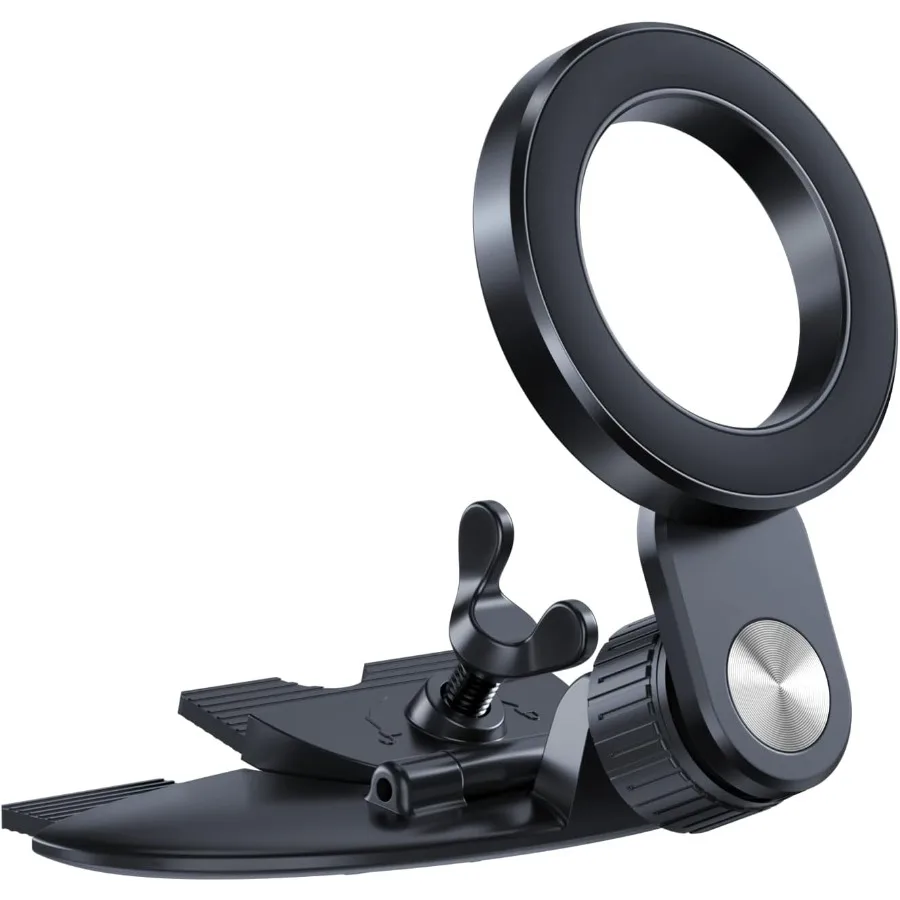 Magsafe CD Phone Holder with 17 Strong Magnets Magnetic Car Mount with Hollow Socket and CD Slot for iPhone 16 15 14