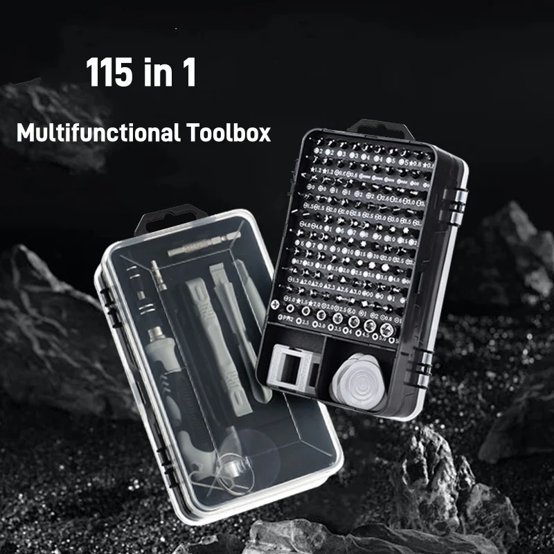 

Precision Screwdriver Set 117 in 1 Magnetic Repair Tool Kit with 98 Torx Phillips Screw Driver Bits for IPhone Camera Watch PC