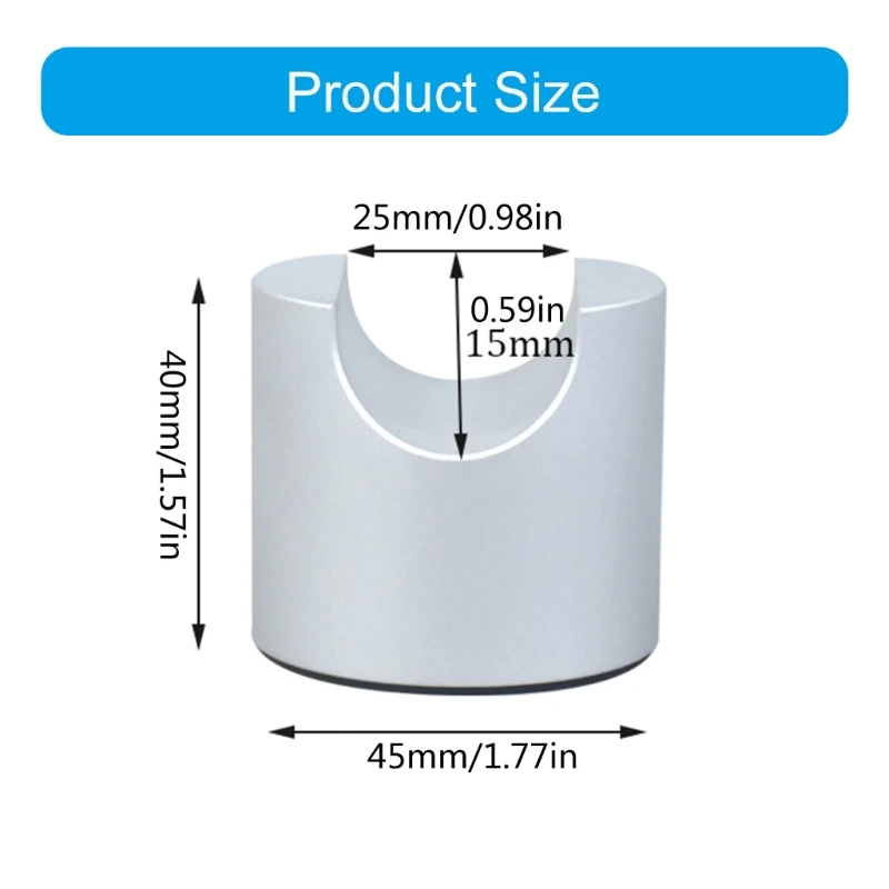 Support câble coussin pied en forme d'aluminium pour accessoire sonore stabilité haut-parleur