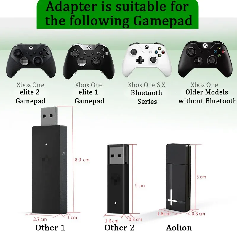 USB Draadloze Ontvanger PC Dongle Controller Nieuwe Stijl 2.4G Gamepad Adapter Handvat voor XBOX One Accessoires voor Windows PC 10 8 7
