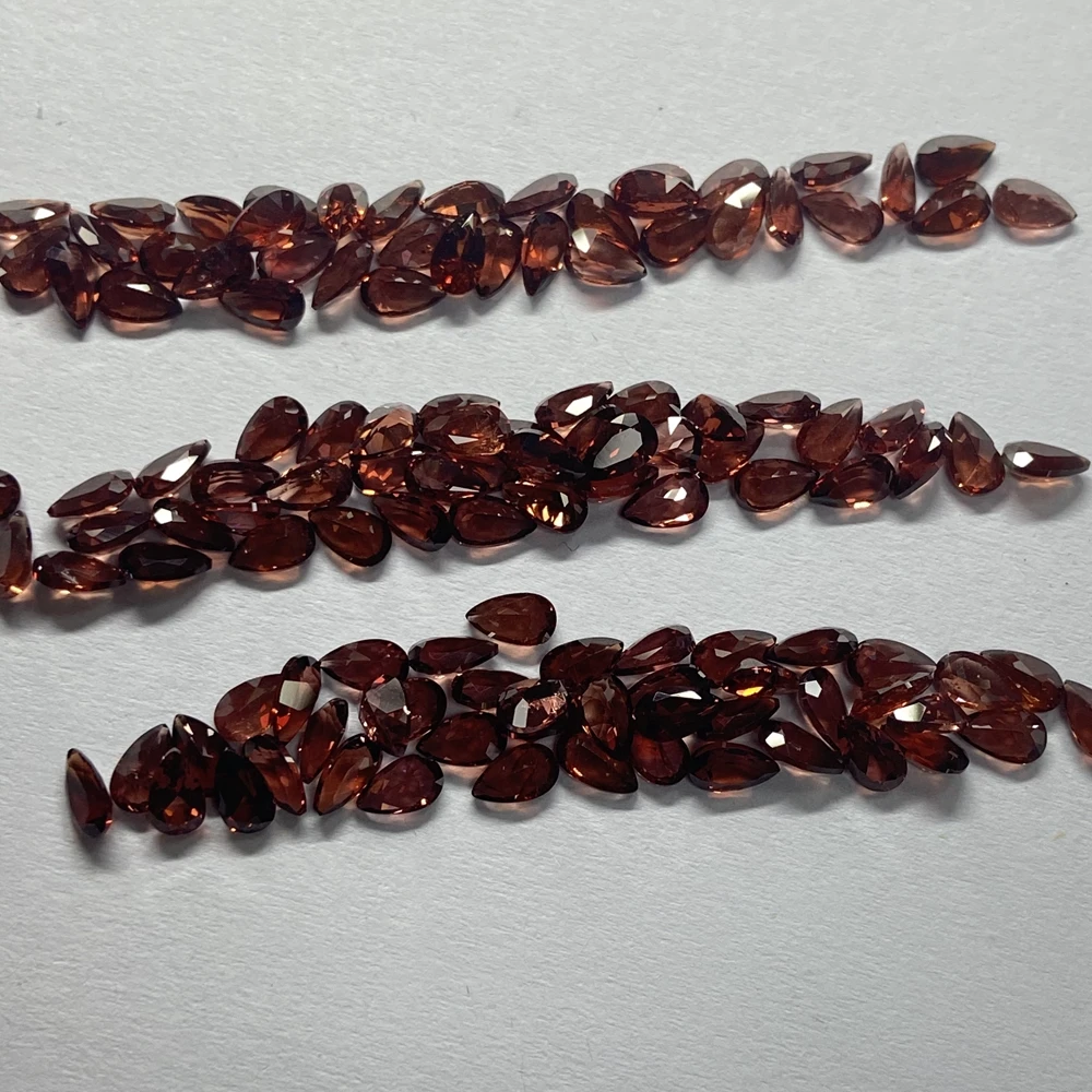 Pear Cut 3x5mm Garnet Original Stone 100% Natural Gemstones Loose