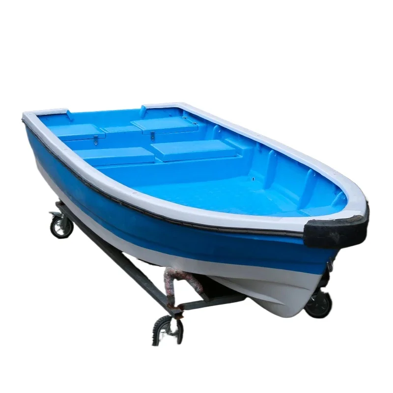 4.3m Fiberglass Boat Multi-functional Water Operation Boat, Water Patrol, Aquaculture, Flood Rescue, Fishing, River Cleaning