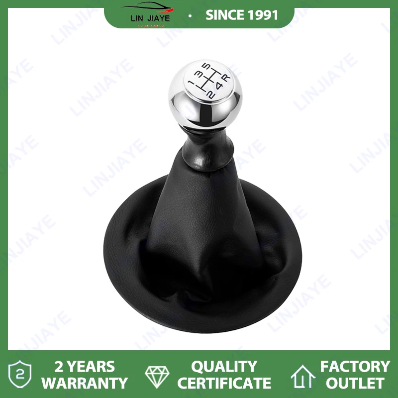 

5-Speed Shift Knob & Boot Set for Citroen Berlingo III MK3 for Peugeot Partner 2008-on, Manual Gear Shifter Cover