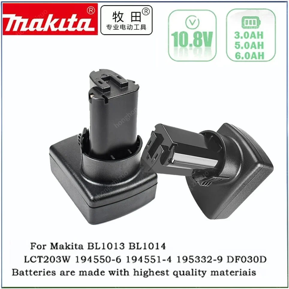 

Turpow 10.8V BL1013 Battery 6000mAh Makita BL1013 BL1014 BL1015 Li-ion Replace Power Tools Battery TD090D DF030D MUS052D