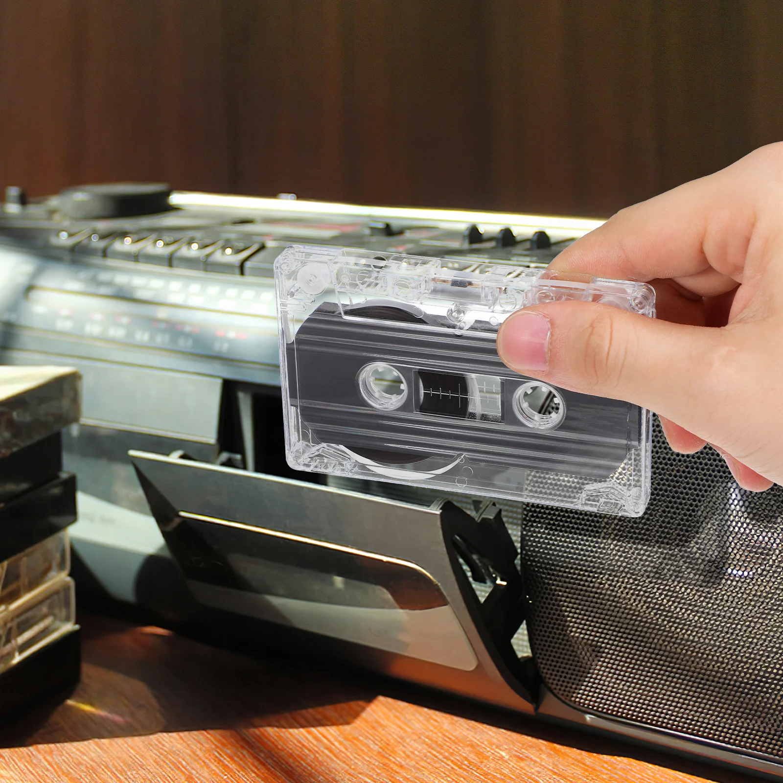 2 قطعة أشرطة كاسيت فارغة 30 دقيقة وقت التسجيل منخفضة الضوضاء شريط الصوت لتقوم بها بنفسك صوت الموسيقى التدريس قذيفة شفافة الرجعية #2