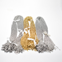 Wholesale 1.5mm 2mm 45+5cm 60+5cm stainless steel Necklace Rope Chain Lobster Clasp DIY Jewelry Accessories 100pcs/lot free