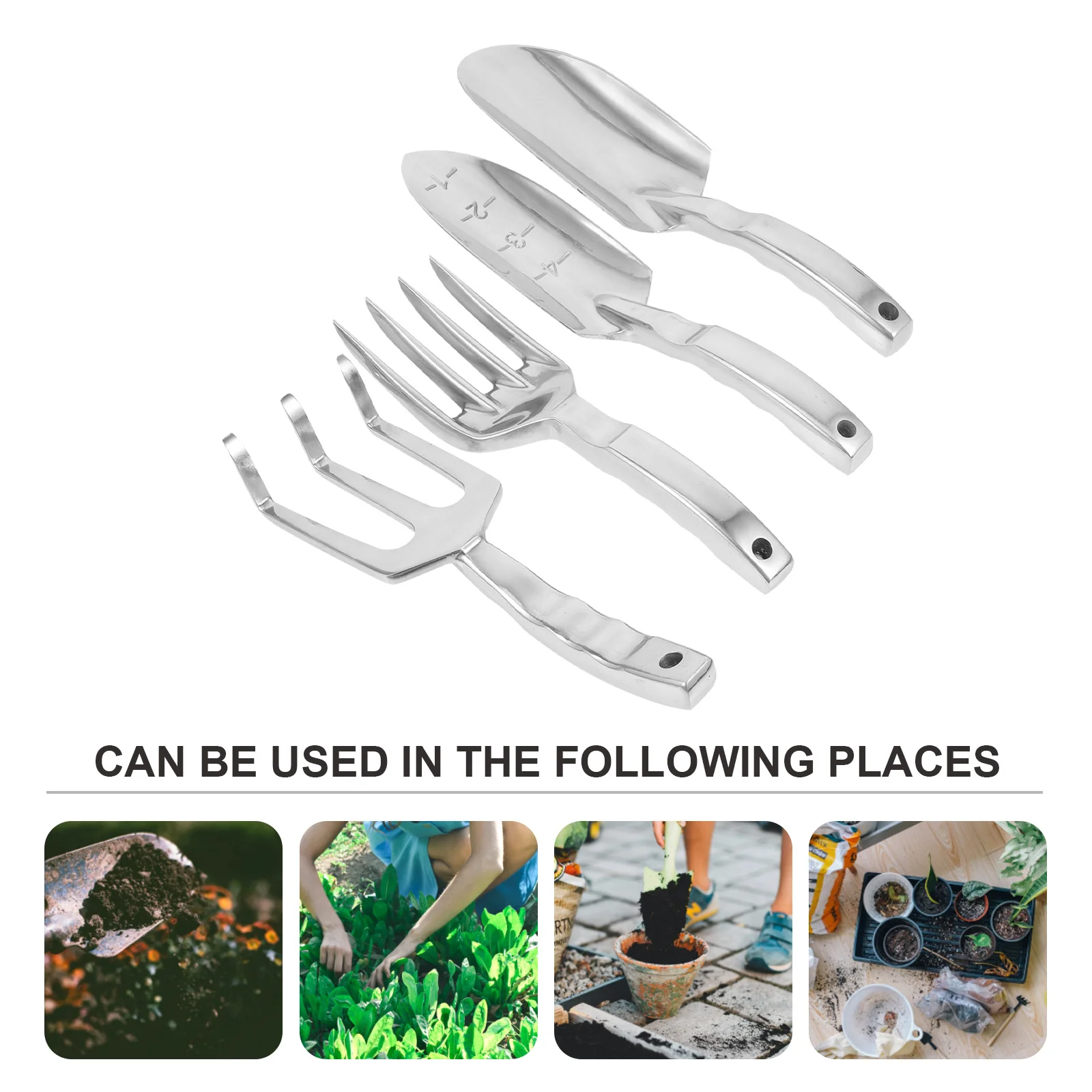 

1Set Multipurpose Garden Tool Set Premium Aluminum Alloy Ergonomic Anti-Slip Handle for Excavation Weeding Aeration and