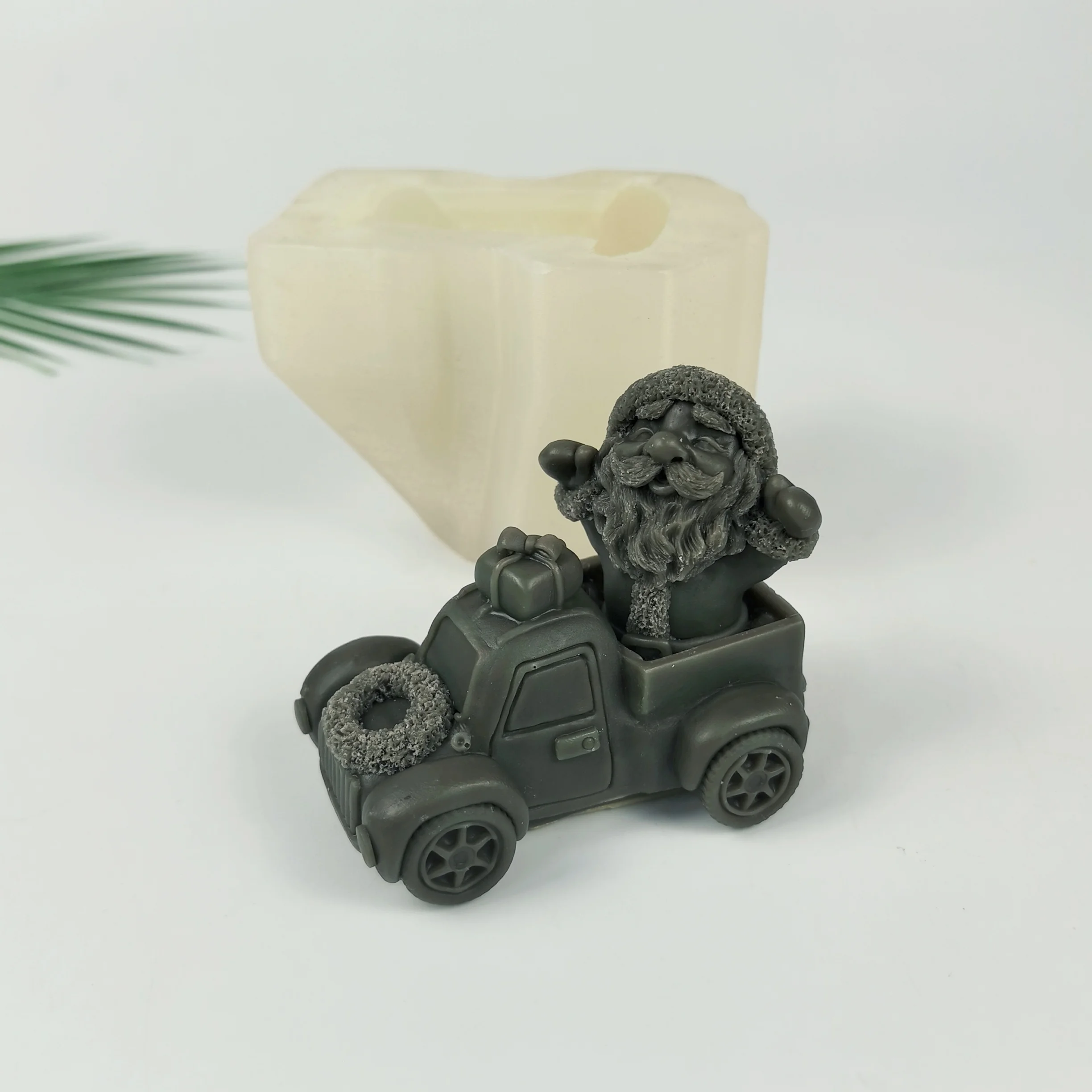 Christmas Mold Santa Claus, Car, Gift Moulds Soap Molds Silicone 3D Wedding Birthday Clay Resin Mould