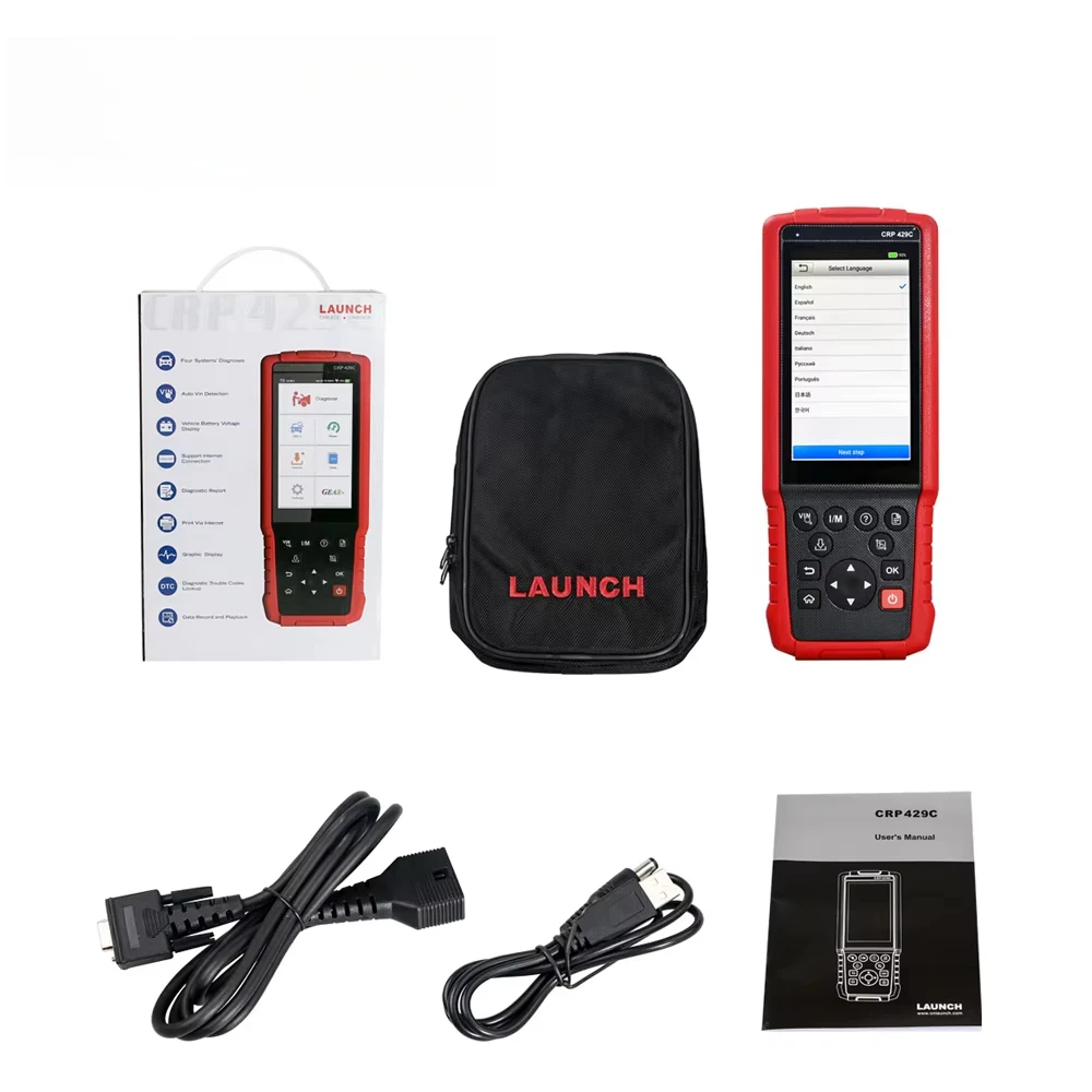 Launch X431 CRP429 Vehicle Diagnostic Machine All System OBD2 Automotive Scanner Car Code Reader For All Car