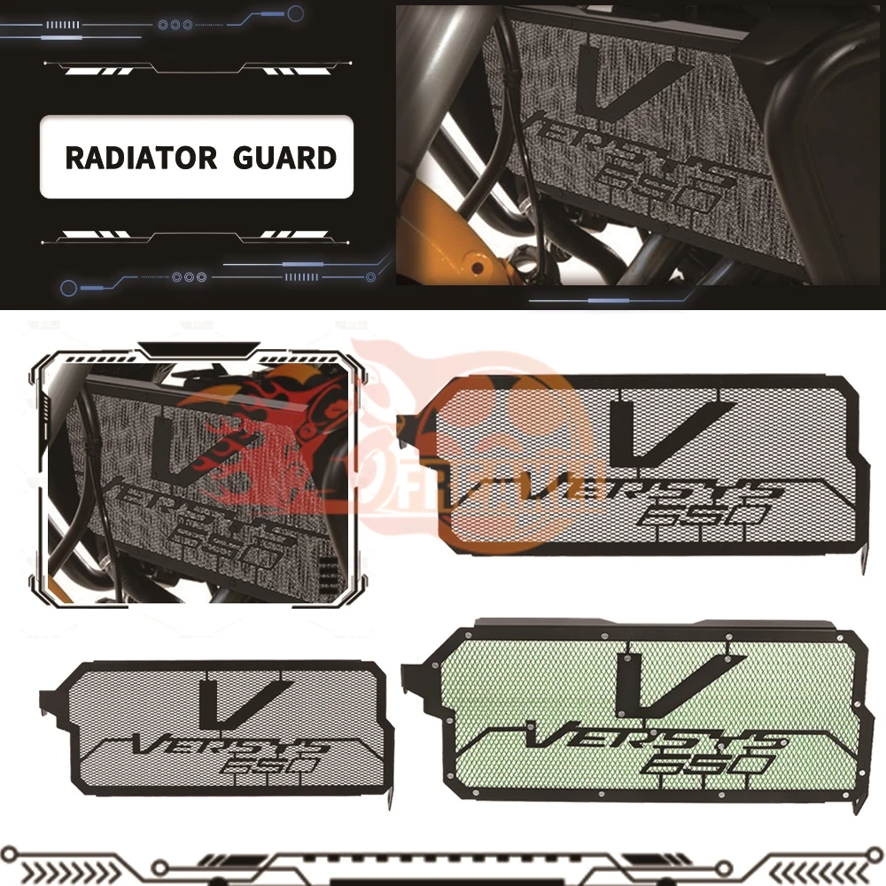 

For KAWASAKI VERSYS 650 2024 2023 2022 2021 2020 2019 2018 2017 2016 Radiator Protection Guard Grille Cover VERSYS650 Motorcycle