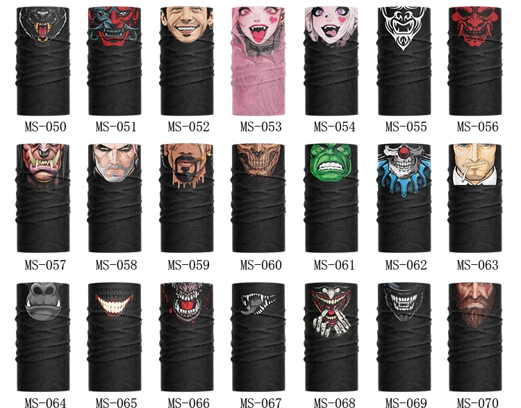 Sommerlicher multifunktionaler nahtloser Magic Headwear Schnelltrocknender Schlauchschal Gesichtsmaske für Outdoor-Wandern, Angeln, Radfahren, Sport – Detail 13